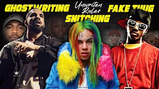 3 Unwritten Rules Usually Broken In Hip Hop (Ghostwriting, Snitching, Fake Toughness)