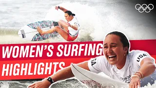 Top Women's Surfing Moments at Tokyo 2020!