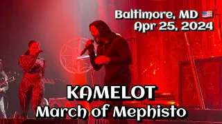Kamelot - March of Mephisto @Rams Head Live!, Baltimore, MD 🇺🇸 April 25, 2024 LIVE HDR 4K
