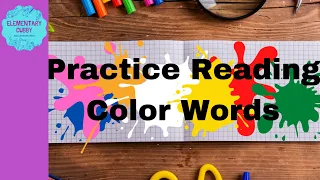 Practice Reading Color Words in English