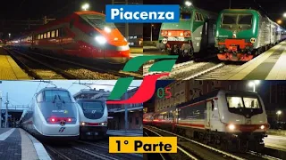 Traffico Ferroviario nella stazione di Piacenza - IC, ICN, R, RV e Frecciarossa! - 1° Parte