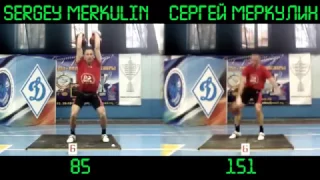 Sergey Merkulin gets 180 points in kettlebell sport biathlon (102 + 156)