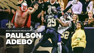 Paulson Adebo 2023 NFL Season Highlights | New Orleans Saints