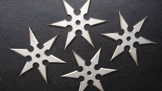 Making real Shuriken or Ninja Throwing Stars / Как сделать сюрикены