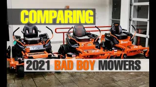 COMPARING Residential Zero Turn Mowers | MZ Magnum / ZT Avenger / ZT Elite BAD BOY