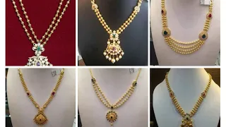 Latest Gold ball Necklace Designs With Weight||Lightweight Necklace Designs||Goldball necklace