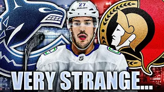 The Travis Hamonic Situation Is VERY STRANGE… Re: Vancouver Canucks, Ottawa Senators Trade—NHL 2022