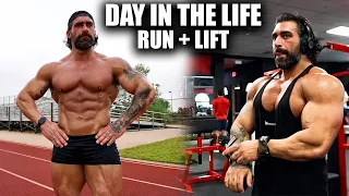 Day In The Life Pro Bodybuilder Running, Lifting, & Food