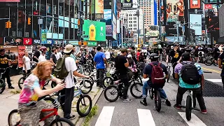 400 BMX Riders Take Over a Highway in NYC!