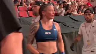 Joanne Calderwood UFC 263 Post Fight Exit
