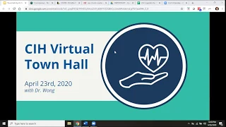 CIH Virtual Town Hall 4/23