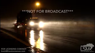 3-11-18 Bowling Green, Kentucky 11PM Snowfall On I-65