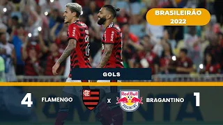 FLAMENGO 4 X 1 BRAGANTINO | GOLS | 29ª RODADA BRASILEIRÃO 2022