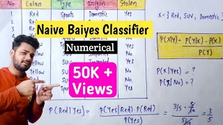 Naive Bayes classifier with solved example 1 in hindi | Lec-12 | Machine learning tutorials