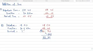 IGCSE/GCSE/O Level Math - Time (Conversion, addition & subtraction)