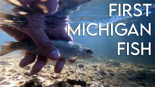 First Michigan Fish | Small Creek Trout Fishing in Southern Michigan