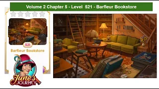June's Journey - Volume 2 - Chapter 5 - Level 521 - Barfleur Bookstore (Complete Gameplay, in order)
