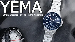 Introducing The YEMA Marine Nationale Navygraf Automatic In House GMT / Diver for the French Navy