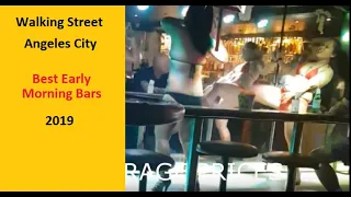 Walking Street (Fields Avenue) in Angeles City: Bar open for breakfast 2019