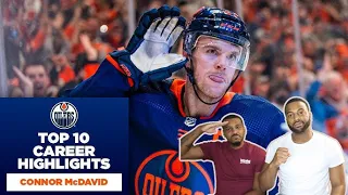 THIS MAN IS UNSTOPPABLE!! NBA fans first time reacting to Connor McDavid's Top 10 Career Highlights