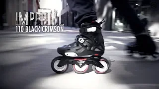 Powerslide Imperial 110 Black Crimson - Barcelona freeskating