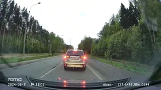 Driving in Moscow region: Долгиниха - п. Санатория "Тишково" - п. Вёшки 11/05/2024 (timelapse 4-10x)