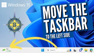 Windows 11:  How to Move the Taskbar to the Left Side