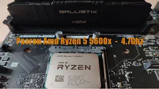 Разгон amd Ryzen 5 5600x на 4.7Ghz + 3733MHz ram Cl14.