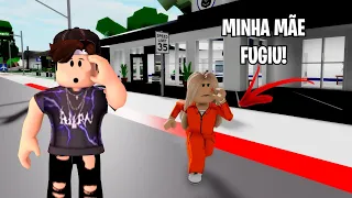 MINHA MÃE FUGIU DA PRISÃO DE BROOKHAVEN! - Roblox