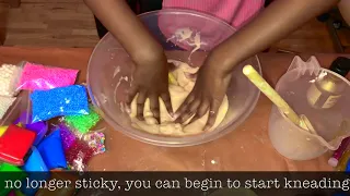 Easy And Simple Way To Make Slime ( Our First Video)