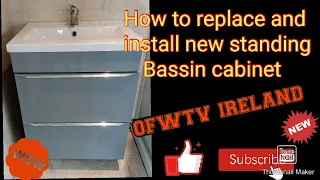 How to replace and install standing bathroom cabinet