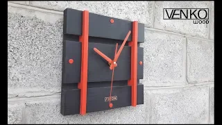 Original wooden clock | Оригинальные деревянные часы