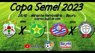 Ao Vivo - 100% Gasparini x Portuguesa - Quartas - Jogo de volta - Copa Semel 2023