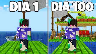 EU PASSEI 100 DIAS PERDIDO NO OCEANO DO MINECRAFT - Raft Craft O FILME