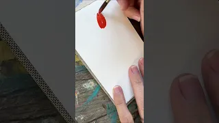 Easy 10 second watercolor daffodil- This is the 10 second artist challenge