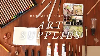 The ULTIMATE List of My Favourite and Most-Used Art Supplies 🎨