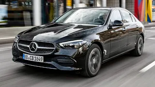 New MERCEDES C-Class 2022 -  exterior, interior & driving (OBSIDIAN BLACK Metallic)