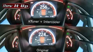 Civic Si 1.5 Turbo: Original Vs KTuner + Intercooler