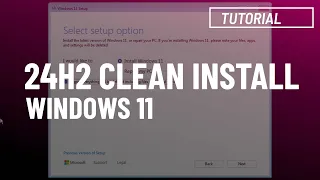 Windows 11 24H2: NEW Clean install process (preview)