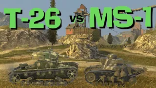 WOT Blitz Face Off || T-26 vs MS-1