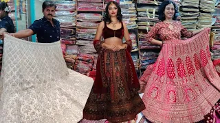 Best Bridal Lehengas Chickpet ₹2,200 Onwards I Rich Lehengas All Varieties  Colours AvailableVlog 78