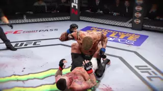 UFC 2 HUGE 3 Punch Combo  + EPIC Ground and Pound TKO