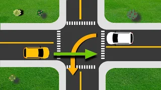 Which Car Should Pass The Intersection First | Right of Way Rule | Driving tips.