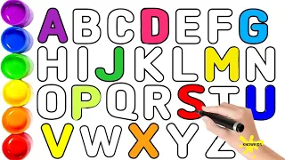 Let's trace & write uppercase ABCD for preschool toddlers and kids|educational video, abcdefg,abcde