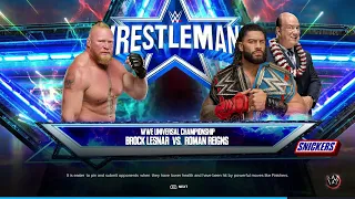 WWE 2K23 Brock Lesnar Vs Roman Reigns