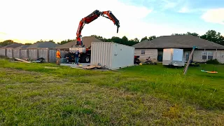 Moving a shipping container with a Tree MEK!