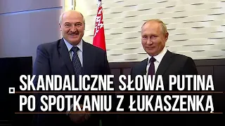 Skandaliczne słowa Putina po spotkaniu z Łukaszenką. "Wyjaśnił", dlaczego zabija Ukraińców