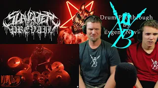 His sticks are UPSIDE DOWN?! | Demolisher Drum Playthrough REACTION!