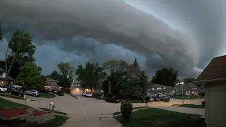 Severe Thunderstorm with Spectacular Shelf Cloud - July 12, 2023