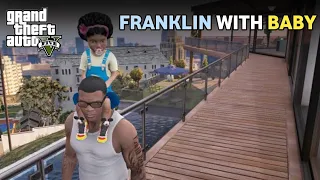 GTA V in Franklin with baby gameplay | playing GTA 5 as a baby